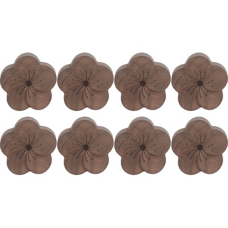Blumenförmiger Autodiffusor Aus Holz – 8-teilig, Schlichtes Und Benutzerfreundliches Design Für Ätherische Öle
