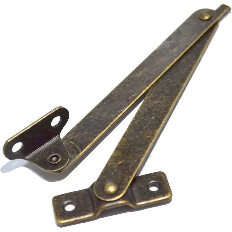 Klappbare Bronze-stützbänder Für Deckel, Messing-hebebänder, Deckelstütze Für Möbel, Holzkisten, Schmuckkästchen, Schränke, Truhen (f