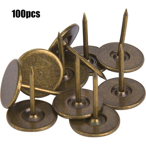 100 Flachkopf-polsternägel 16x20mm In Cyanbronze Für Möbel Und Sofas