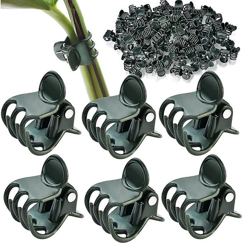 Pflanzenstützclips – 20er-packung, Kunststoffclips Für Kletterpflanzen, Orchideen Und Blumen