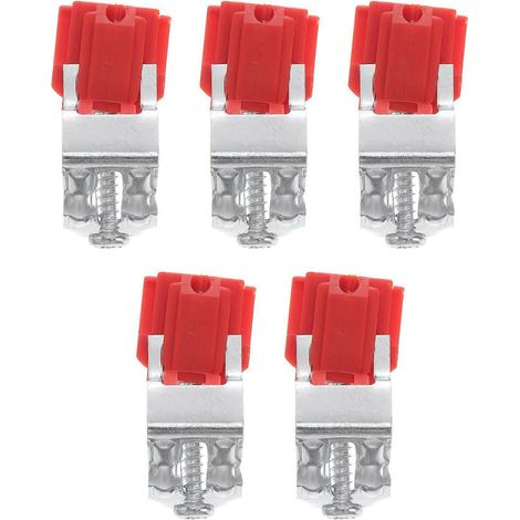 Set Mit 5 Spülbecken-befestigungsclips – 5 X 2,5 X 1,8 Cm – Rot