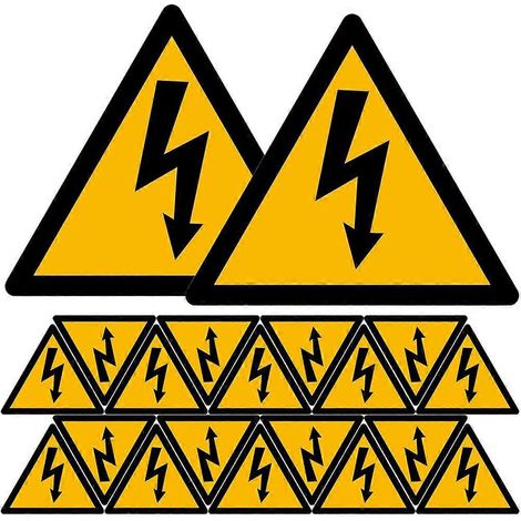 20 Bögen Warnaufkleber Für Elektrozäune – 10 X 10 Cm