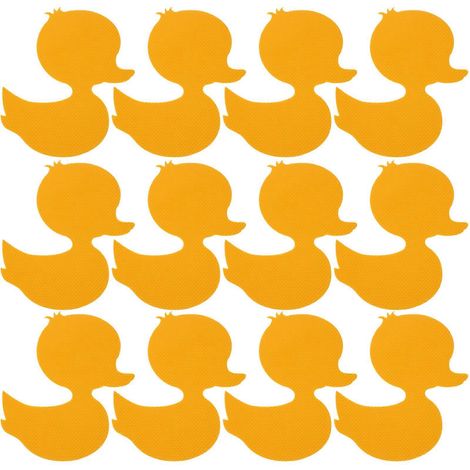 Set Mit 12 Selbstklebenden Anti-rutsch-aufklebern Für Badewanne Und Dusche – 10,5 X 9 Cm – Gelb
