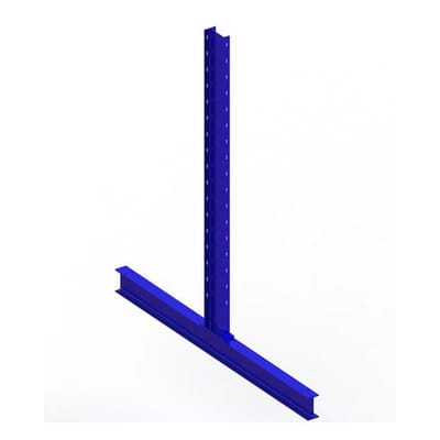 Meta Kragarmregal Ständer IPE140 doppelseitig 2000 x 800 mm Enzianblau Multistrong M