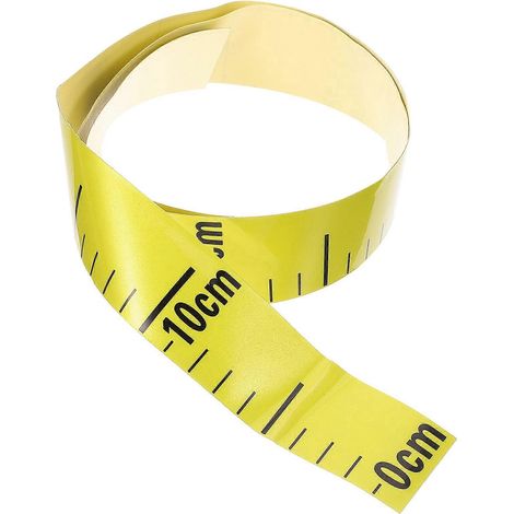 Selbstklebender Messaufkleber, Messetikett, Wasserstandsanzeiger, Reflektierender Messaufkleber – 100,00 X 3,50 X 0,10 Cm – Gelb