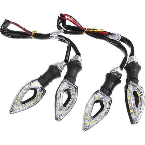 Paar Wasserdichte 12-v-motorradblinker, 11 Leds (gelbes Licht) – 10,00 X 8,00 X 5,00 Cm – Grün