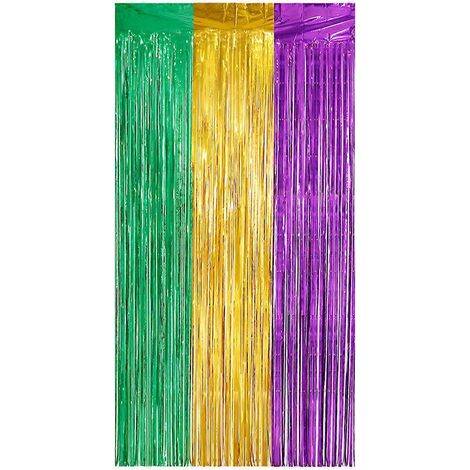 Set Aus Fransen-vorhängen Für Partykulisse, Karnevals- Und St. Patrick's Day-dekorationen – 200 X 100 Cm
