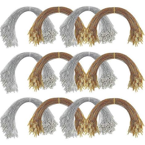 200 Haken Für Weihnachtsdekorationen, Schnüre Zum Aufhängen Von Kleideretiketten – 20 X 0,1 Cm
