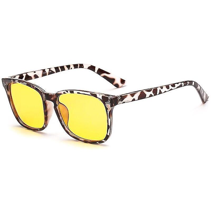 Blaulichtfilterbrille Für Videospiele, Uv-filter, Für Erwachsene Und Kinder, Leopardengelb