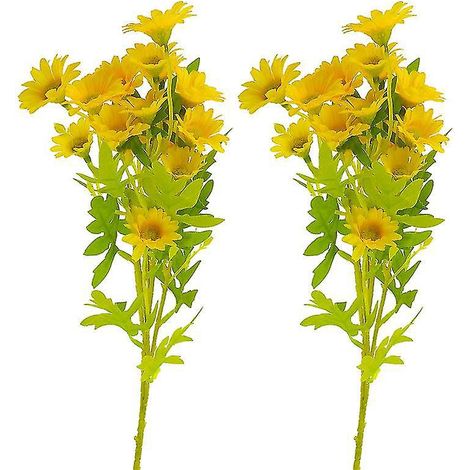 2 Künstliche Gänseblümchen