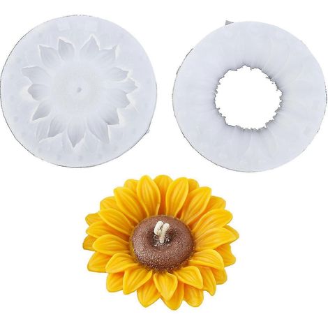 Silikon-kerzenformen, Sonnenblumenförmige Seifenform, Backzubehör, Backhelfer