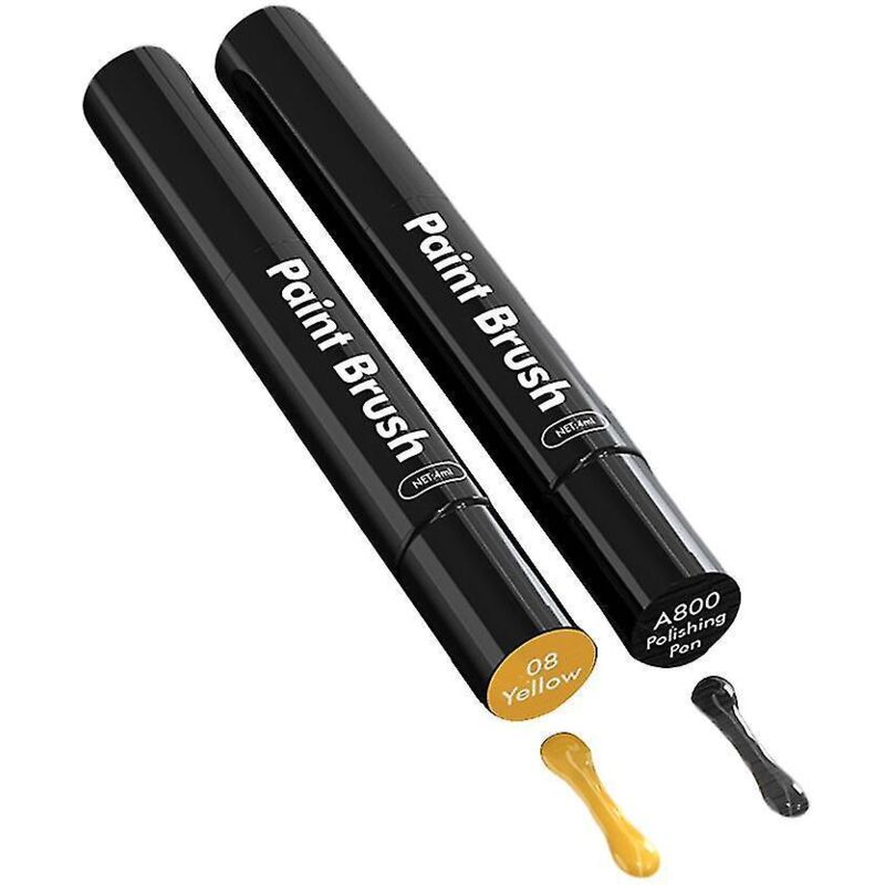 Auto-kratzerentferner – Pinselapplikatorstift – 2er-pack – Gelb