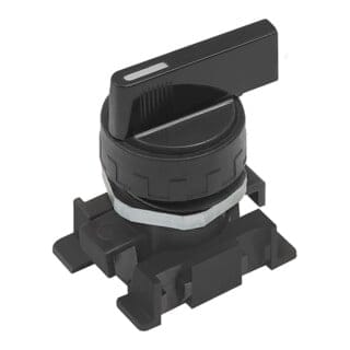 Riegler Langer Drehhebel, schwarz, 2 Stellungen, bistabil