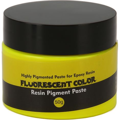50 G Fluoreszierendes Pigment Für Epoxidharz – Intensives Fluoreszierendes Gelb Für Diy-bastelarbeiten Und Künstlerische Kreationen