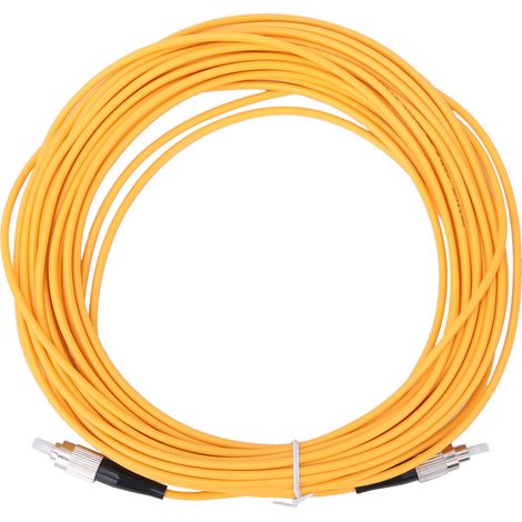 Fc/upc-zu-fc/upc-singlemode-glasfaser-patchkabel, 10 Meter, Gelb