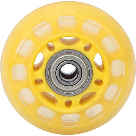 Transparente Gelbe Pu-räder Mit 608zz-kugellagern Für Gepäckwagen, Zubehör, 64 X 24 X 8 Mm