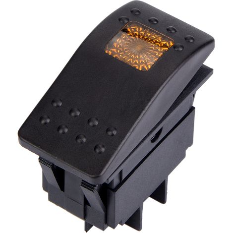 Led-wippschalter 12v Dc 4 Pins Für Auto, Boot, Wohnmobil (5er-pack, Gelb)