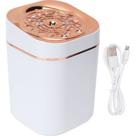 3-liter-usb-luftbefeuchter Mit Dual-nebel-funktion Und 360°-gold-led-beleuchtung