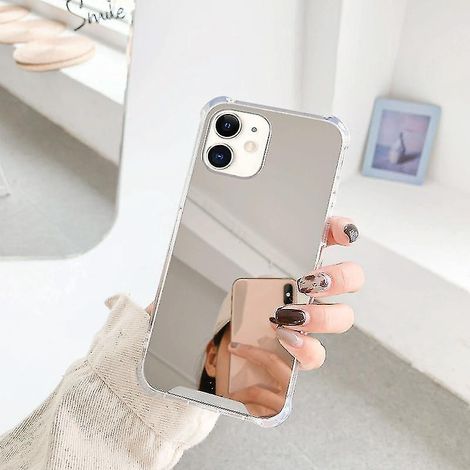 Luxuriöse Silberne Handyhülle Mit Spiegeleffekt Und Tpu- Sowie Acrylbeschichtung Für Iphone 12 Mini