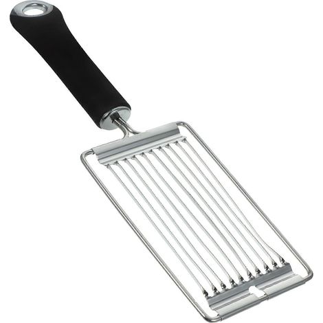Multifunktionales Schneidewerkzeug Aus Edelstahl, Ideal Zum Schneiden Von Eiern Und Tomaten. – 23,00 X 8,00 X 2,20 Cm – Silber