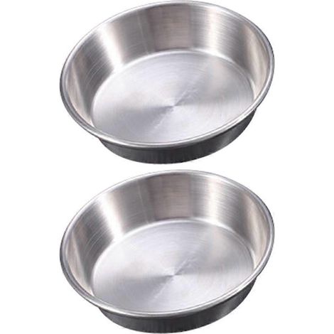 Set Aus 2 Runden Schälchen Für Sojasauce Und Essig. – 7 X 7 X 2 Cm – Silber