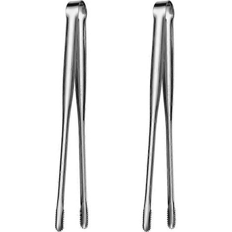 Grillzange Im Japanischen Stil, Steakzange Aus Edelstahl, Speisezange – 24,00 X 2,00 X 2,00 Cm – Silber