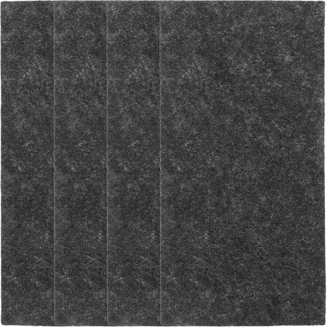 Set Mit 4 Nanoglanz-reinigungstüchern Zur Entfernung Von Lackkratzern Und Zur Lackaufbereitung Ihres Autos. – 20,00 X 10,00 X 0,10 Cm – Grau