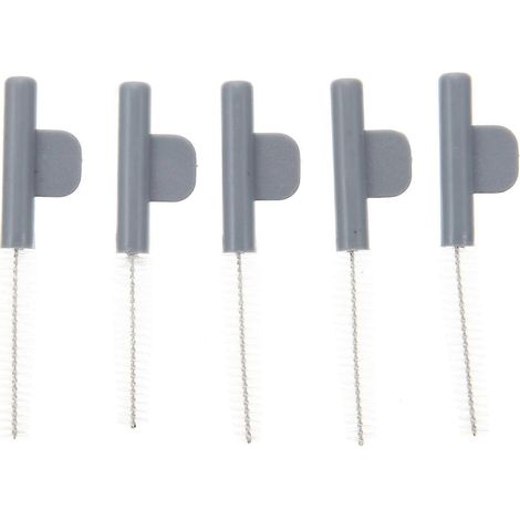 Set Mit 5 Tragbaren Reinigungsbürsten Für Hörgeräteschläuche, Praktisch Und Einfach In Der Anwendung. – 5,00 X 1,50 X 0,50 Cm – Grau