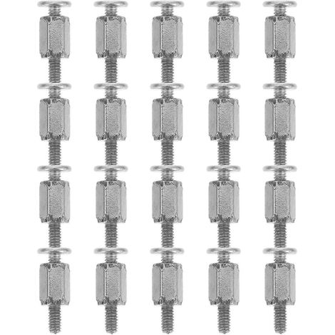 20 Ersatz-befestigungsschrauben Für M.2-ssds, Montagezubehör Für Ssds – 0,8 X 0,4 X 0,4 Cm – Silber