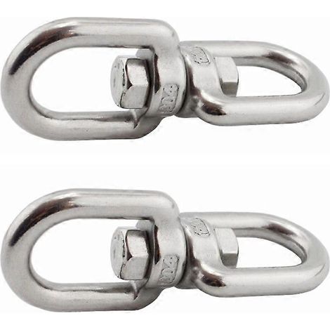 2-teiliger Hängekorb Aus Edelstahl, Drehbarer Haken, Glatter Pflanzenhänger, Topf, Windspiel, Vogelfutterhaus (4 Mm - 304) - 4,81 1,5 Cm