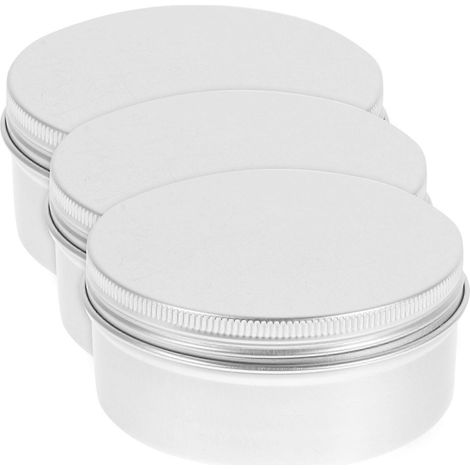 3er-set Seifenschalen, Seifenhalter, Aufbewahrungsboxen Aus Aluminium, Mehrzweckbehälter (silber) – 8,30 X 8,30 X 2,50 Cm – Silber