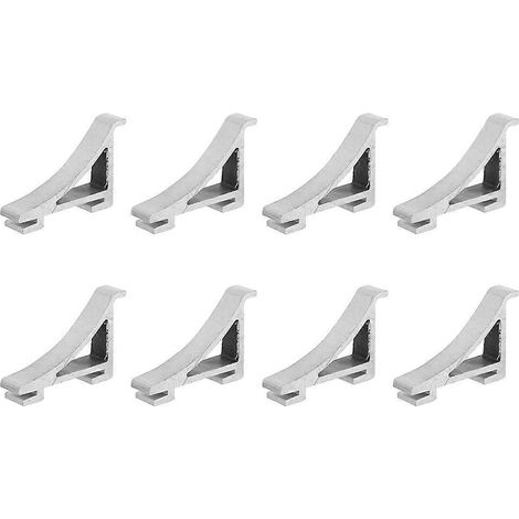 Aluminium-befestigungsclips Für Kühlschrankablagen – 4,00 X 2,50 X 0,90 Cm – Silber