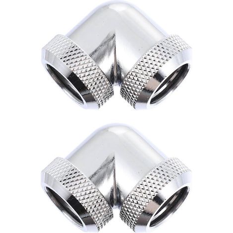 Messinganschlüsse Für Computer-flüssigkeitskühlsysteme, 90°-drehverlängerung. – 3 X 3 X 2 Cm – Silber