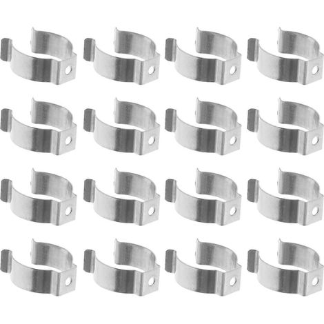 Set Mit 30 Verschiedenen, Robusten Frottee-federklemmen Für Werkzeuge, Gartenhäuser Und Lampenfassungen. – 2,80 X 2,80 X 1,00 Cm – Silber