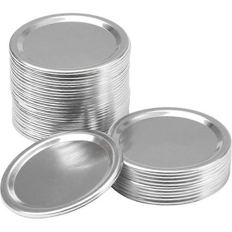 24 Luftdichte Und Sichere Deckel Für Einmachgläser – 6,8 X 6,8 X 0,3 Cm