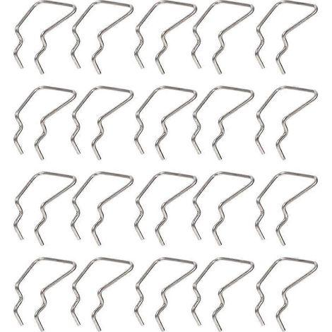 Set Mit 20 Haken Zur Präsentation Von Werkzeug- Und Eisenwarenzubehör – 5,5 X 4,5 Cm – Silber