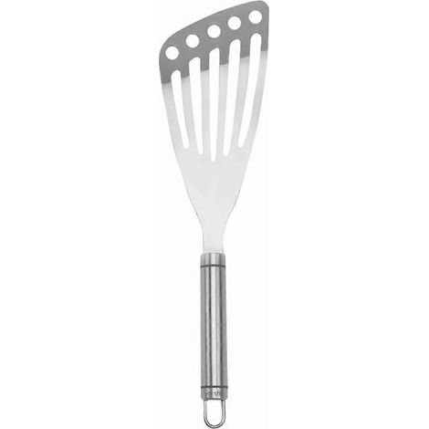 Einteiliger Edelstahlspatel Zum Braten Von Steaks, Fisch Und Eiern Zu Hause – 30 X 6,5 Cm – Silber