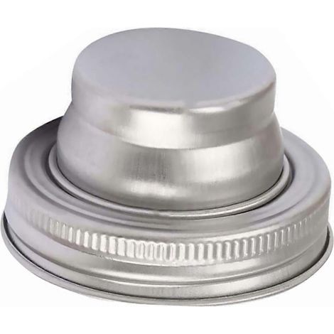 Robuster Shaker-deckel Aus Edelstahl 304 Für Einmachgläser (silber) – 7,4 X 4,3 Cm – Silber