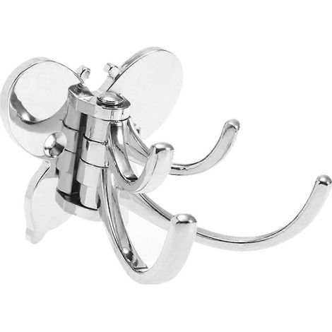 Robuster, Faltbarer Und Drehbarer Wandhaken Mit Gelenkarm Für Bad, Küche Und Schlafzimmer (silber) – 15,50 X 7,00 X 2,00 Cm – Silber