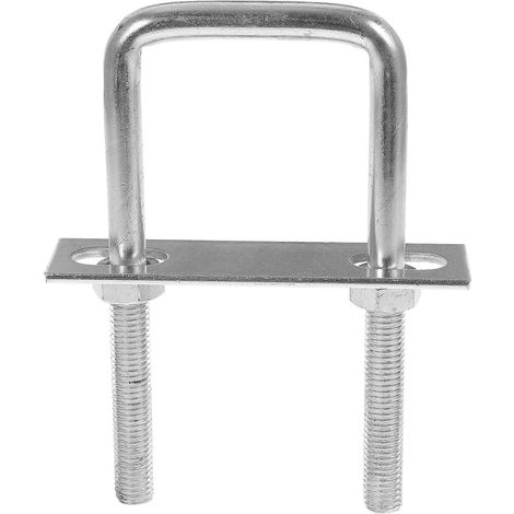 Vierkant-u-bügel Aus Verzinktem Stahl, U-förmiges Verbindungsstück Für Bootsanhängerrohre – 15 X 8,3 Cm