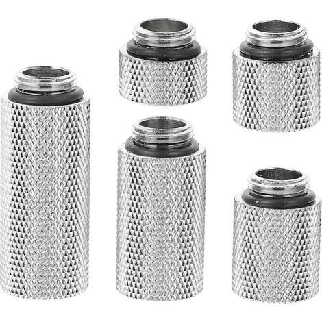 1 Messing-verlängerungsset (stecker/buchse) Für Computer-flüssigkeitskühlung – 4,00 X 1,50 X 1,50 Cm – Silber