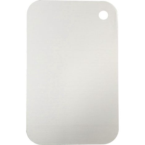 Schneidebrett Aus Edelstahl, Modernes Schneidebrett Aus Metall, Obstschneidebrett Für Die Küche (15 X 24 X 0,2 Cm) – 24,00 X 15,00 X 0,20 Cm – Silber