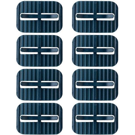 Set Mit 8 Müllbeutelclips, Anti-fall-clips, Verschlüssen Für Haushaltsmüllbeutel – 5,70 X 5,70 X 4,00 Cm – Blau