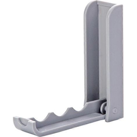 Set Mit 2 Selbstklebenden, Faltbaren Kleiderhaken Aus Kunststoff, Platzsparend (grau) – 9,50 X 9,20 X 2,80 Cm – Grau