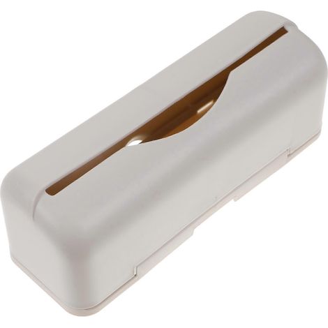 Wandmontierter Plastiktütenspender Für Küche, Einkaufstütenspender, Müllbeutelhalter – 18 X 6,5 Cm – Grau