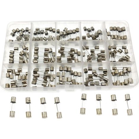 Schnellwirkende Glassicherungen, 15 Verschiedene Modelle, 150 Stück, Sortiment An 5x20 Mm Glassicherungen Für Autos