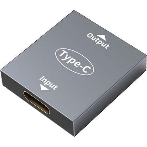 Usb-c-buchse Auf Zwei Buchsen Adapter, Leicht Zu Transportieren.