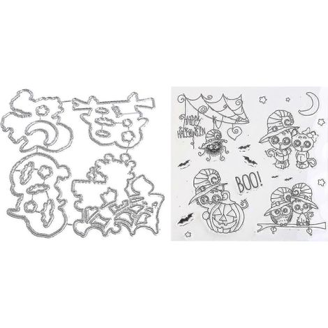 Metallschablonen Einer Katze Mit Einer Eule – Diy-projekte Für Erwachsene