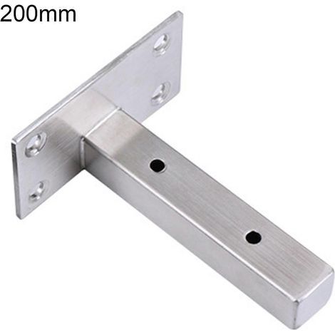 Robuste, T-förmige Wandhalterung Aus Edelstahl, 1 Stück, Für Wandregale, Platzsparend. – 200 Mm