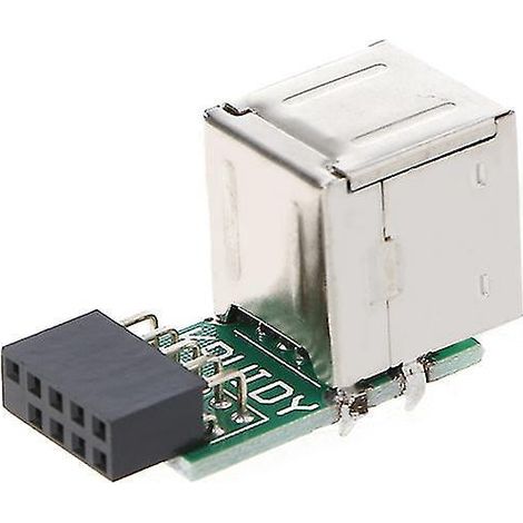 2-port-buchse A Auf 9-pin-motherboard-konverteradapter (pcb-platinenverlängerung)